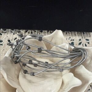 Elegant Silver Multi-Strand Bracelet